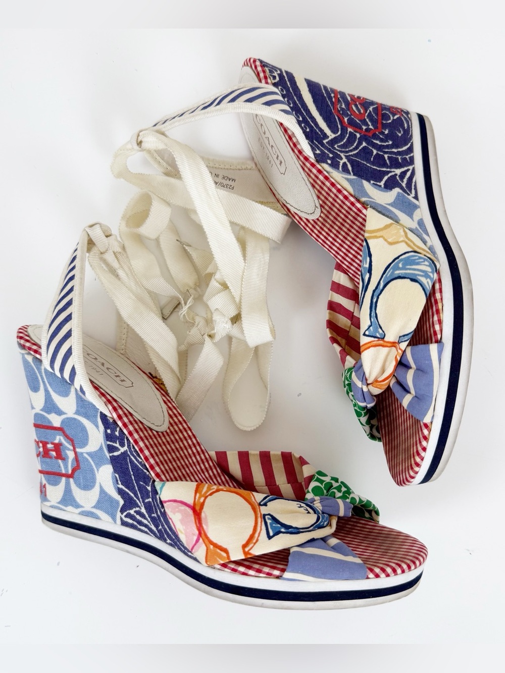 Coach Tammie Patchwork Wedges - Picture 7 of 12